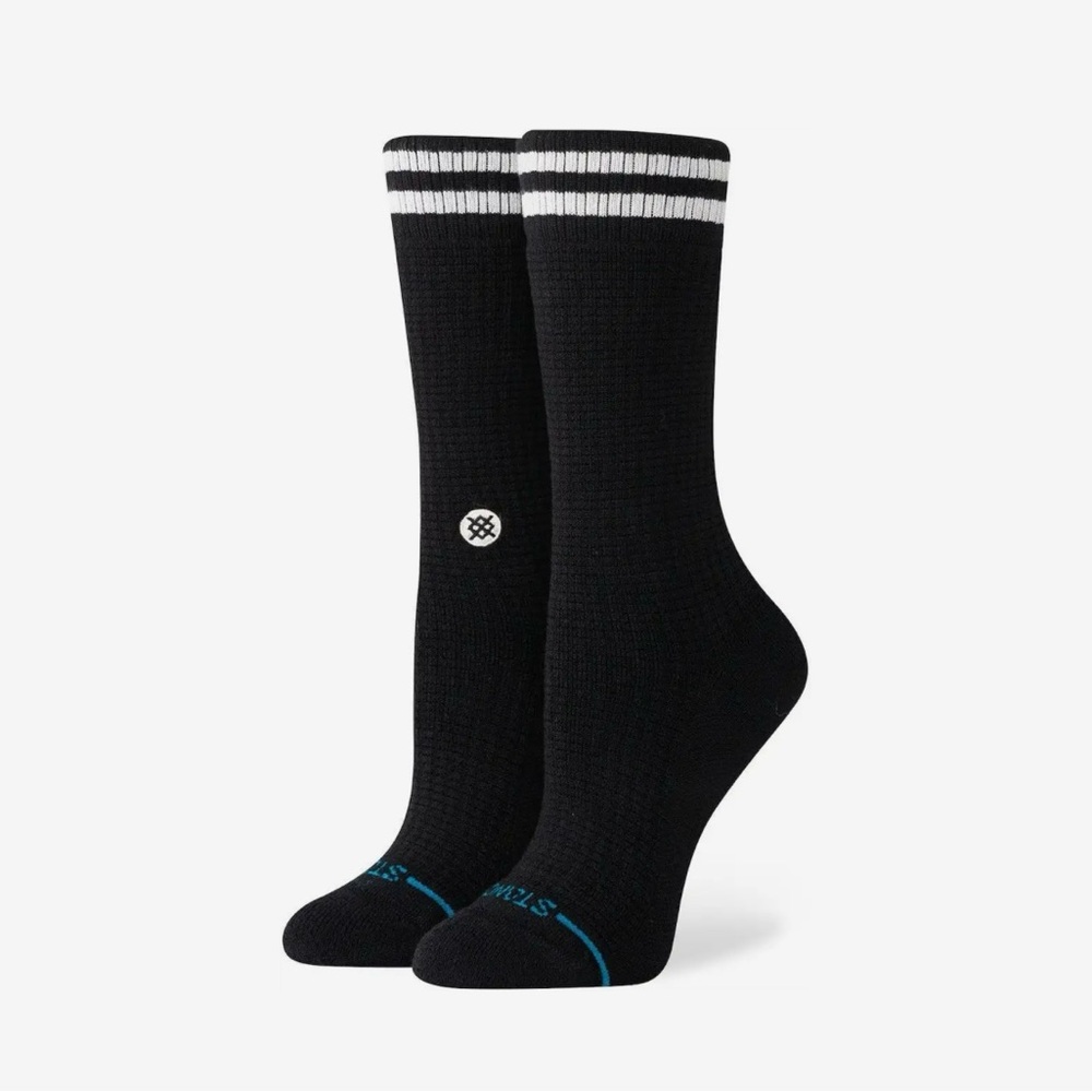 (2) Stance Waffles n Butter Blend Crew Mid Cushion Socks